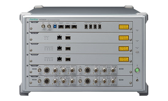 安立公司5G測試儀MT8000A在MWC2019與TCL通訊5G USB終端設備進行聯合演示